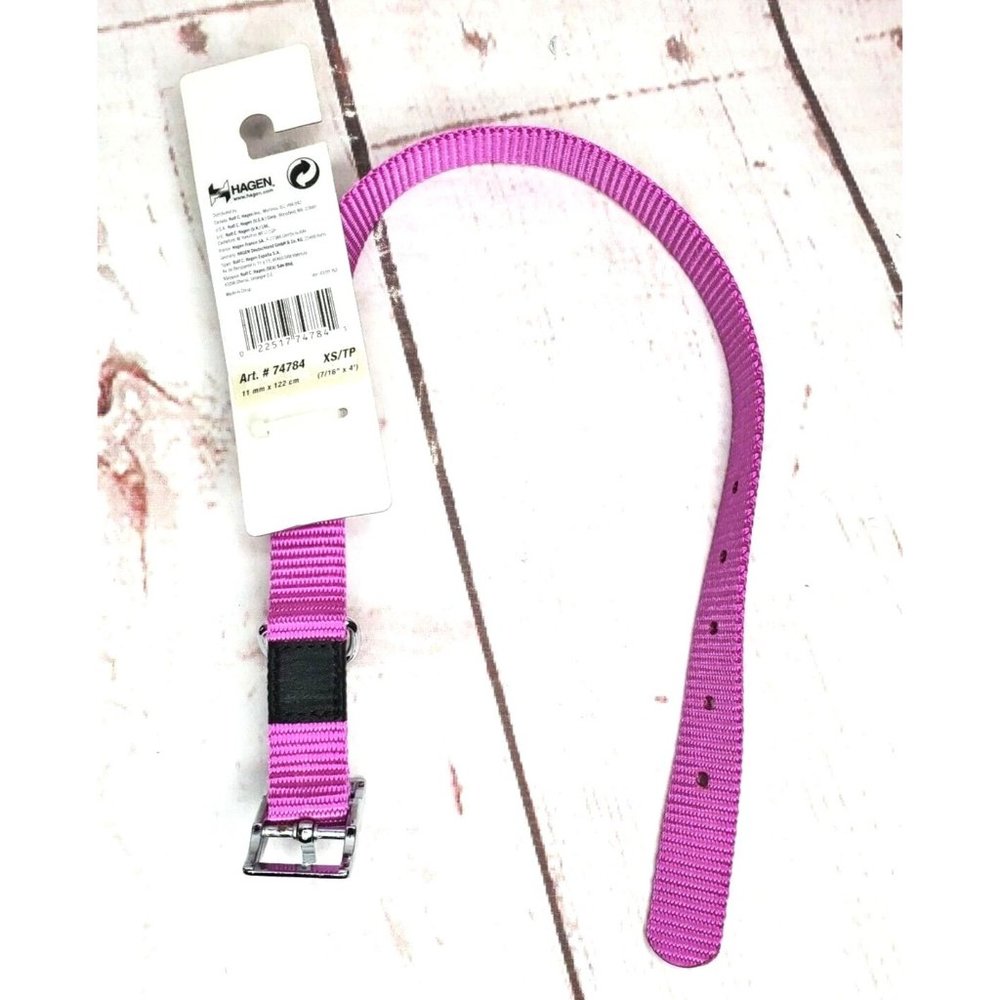Avenue Design Dog It XS Petite Faux Croc Pink Dog Collar 74784 7/16"x4'